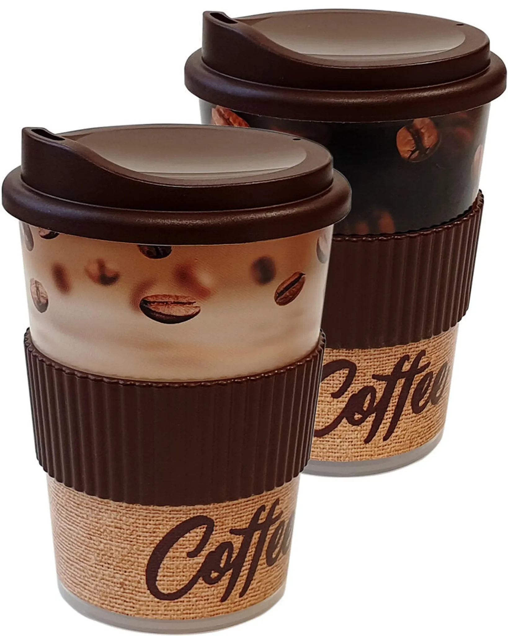 Becher mit Trinkauslauf – 0,25 l, mit Manschette